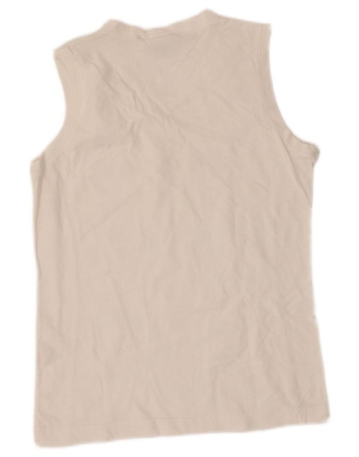 Vestă grafică Champion pentru femei, UK 12, bumbac alb mediu