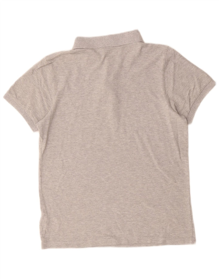 Tricou polo Adidas pentru bărbați, bumbac cu pete gri mediu
