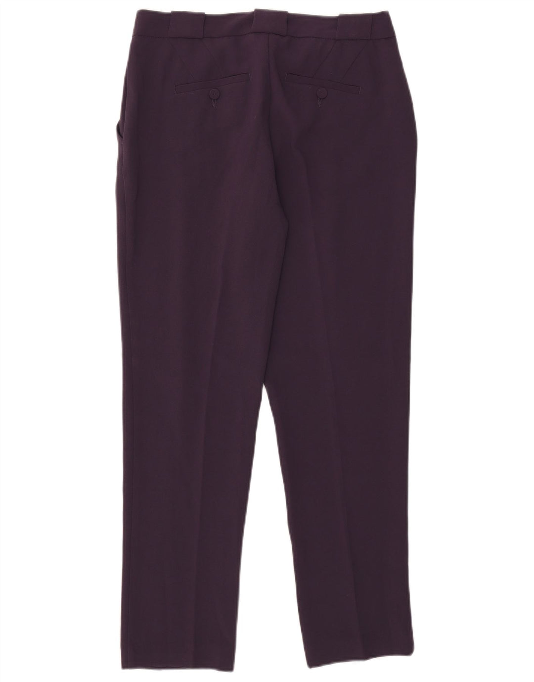 Pantaloni chino subțiri pentru femei Benetton IT 42 Medium L30 L28 Violet Poliester
