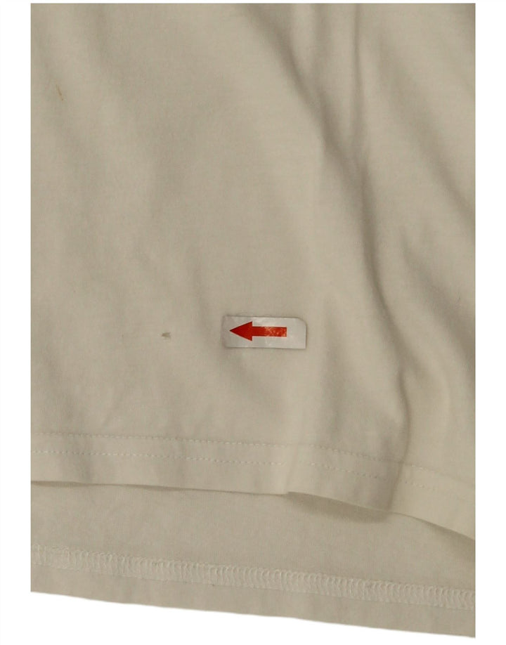 Tricou Tommy Hilfiger pentru bărbați, cu croiala obișnuită, top din bumbac alb mediu