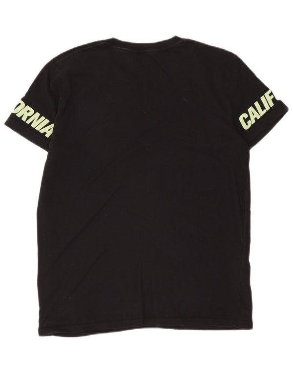 Tricou grafic Hollister pentru bărbați Top mic negru