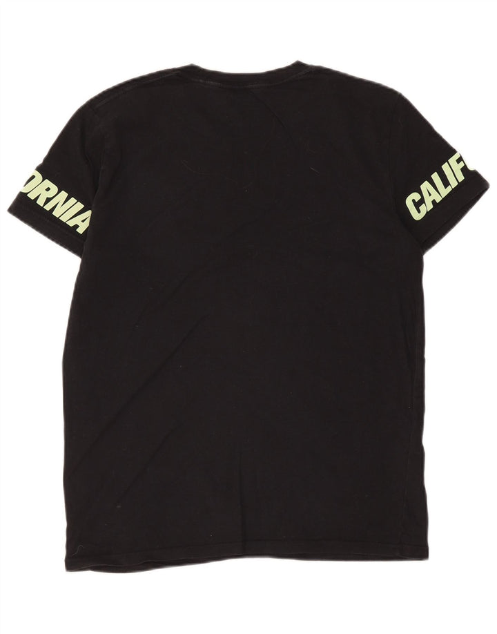 Tricou grafic Hollister pentru bărbați Top mic negru