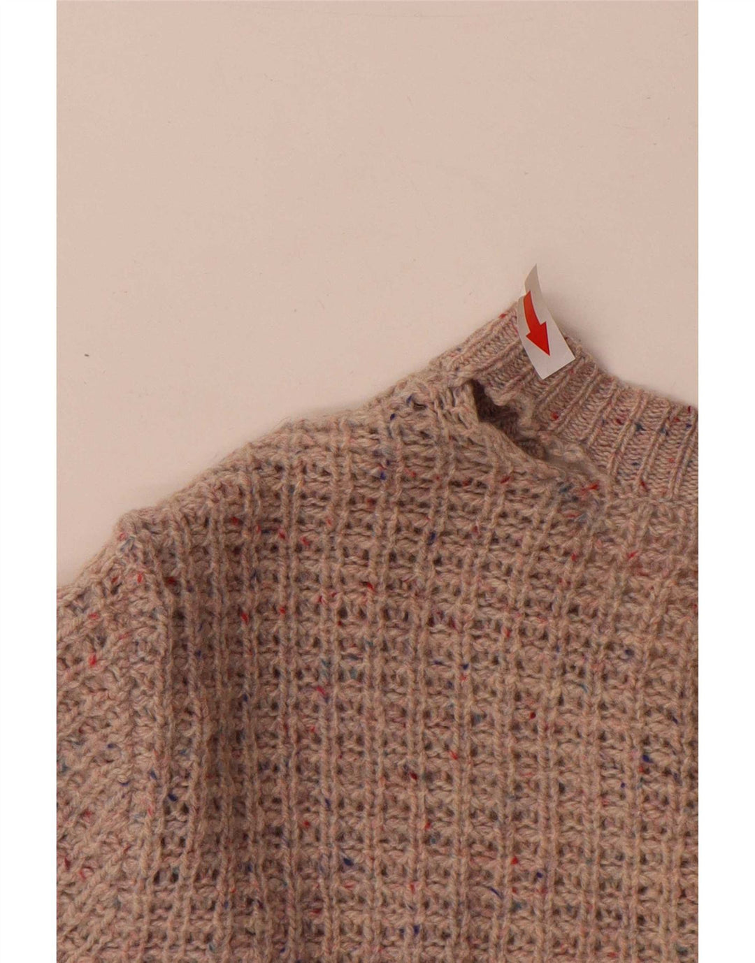 Pulover cardigan pentru femei Marks & Spencer UK 14 Lână mare, gri cu pete