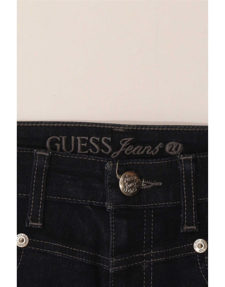 Fusta de blugi pentru femei Guess W28 Medium Bluemarin Bumbac