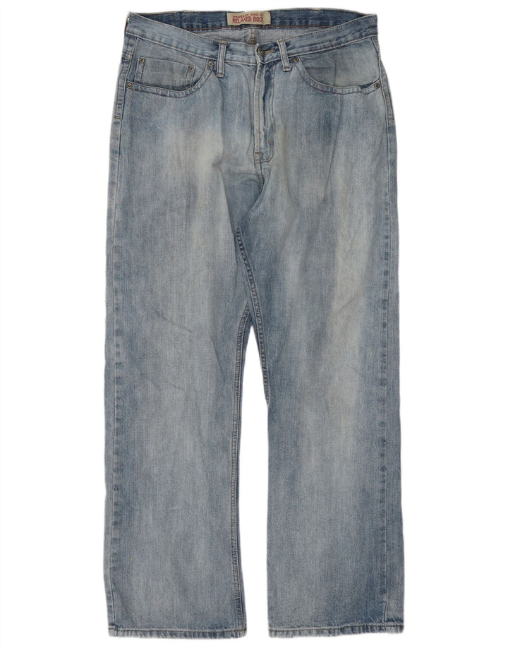 Blugi Bootcut Wrangler pentru bărbați, cu tăiere relaxată, W34 L32, albaștri