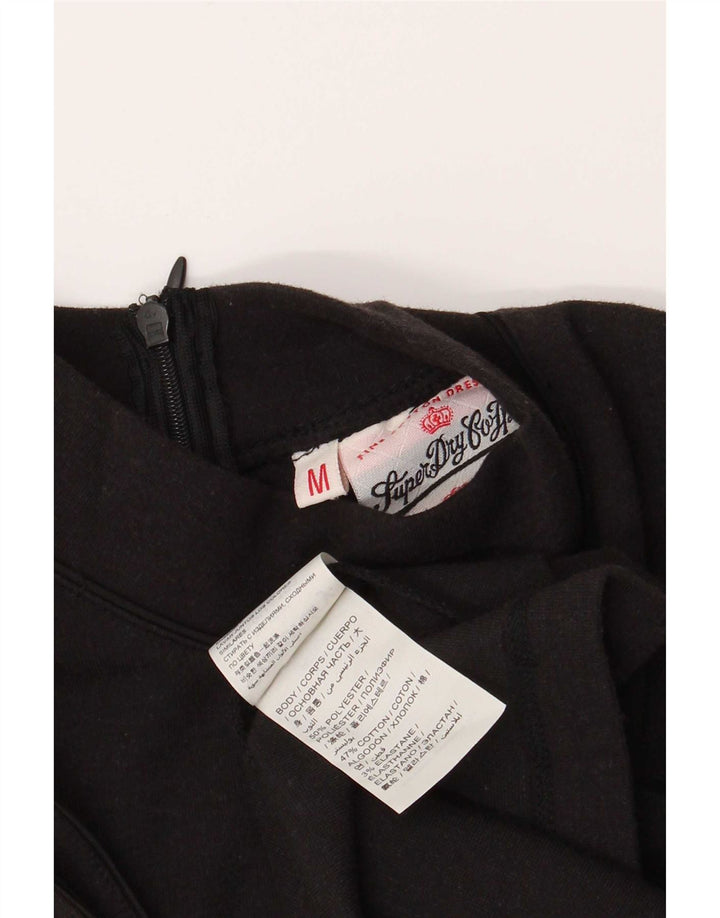Rochie A-Line fără mâneci Superdry pentru femei UK 12 Poliester mediu negru
