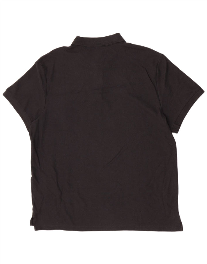 Tricou polo Nike pentru bărbați 2XL, bumbac negru