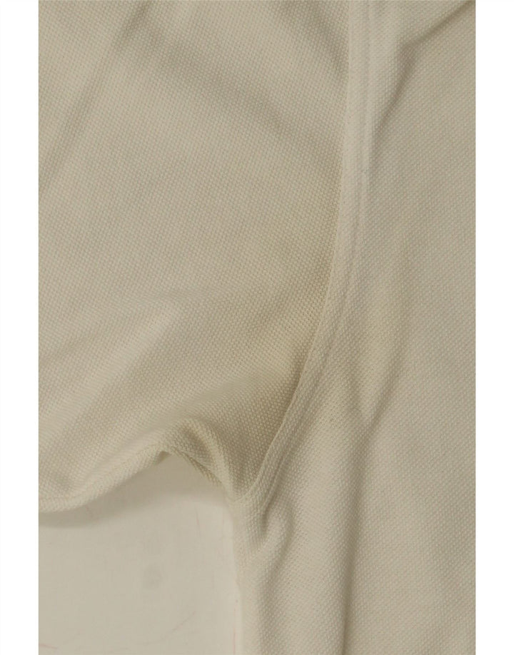 ADIDAS Mens Polo Shirt UK 40/42 Medium White Cotton Vintage Adidas and Second-Hand Adidas from Messina Hembry 