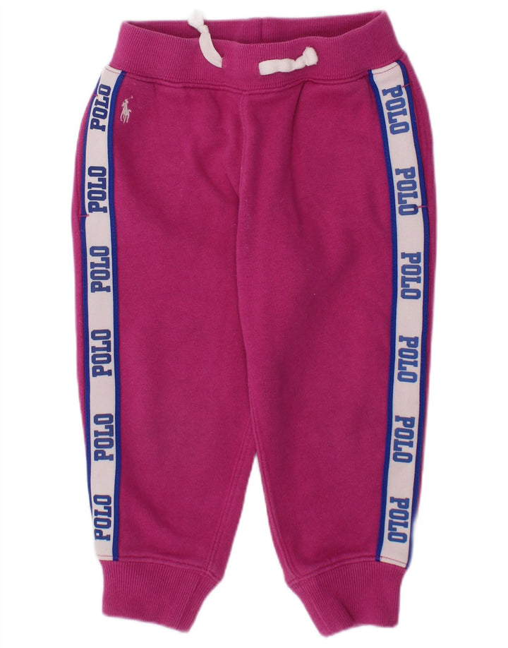 POLO RALPH LAUREN Pantaloni De Trening Grafic Fete 18-24 Luni Roz