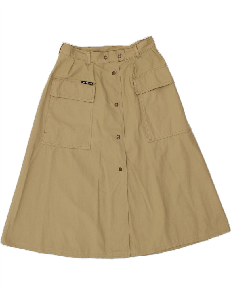 LEE COOPER Womens A-Line Skirt EU 40 Medium W27 Beige Vintage Lee Cooper and Second-Hand Lee Cooper from Messina Hembry 