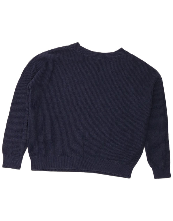 Pulover pentru femei Marks & Spencer cu decolteu în V UK 14 Medium Bleumarin