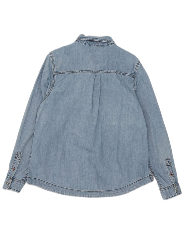 Crew Clothing Cămașă denim pentru femei UK 14, mare, albastru, bumbac