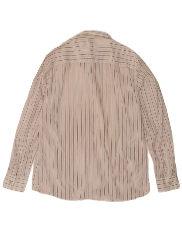 North Sails Mens Shirt 2XL White Pinstripe Cotton