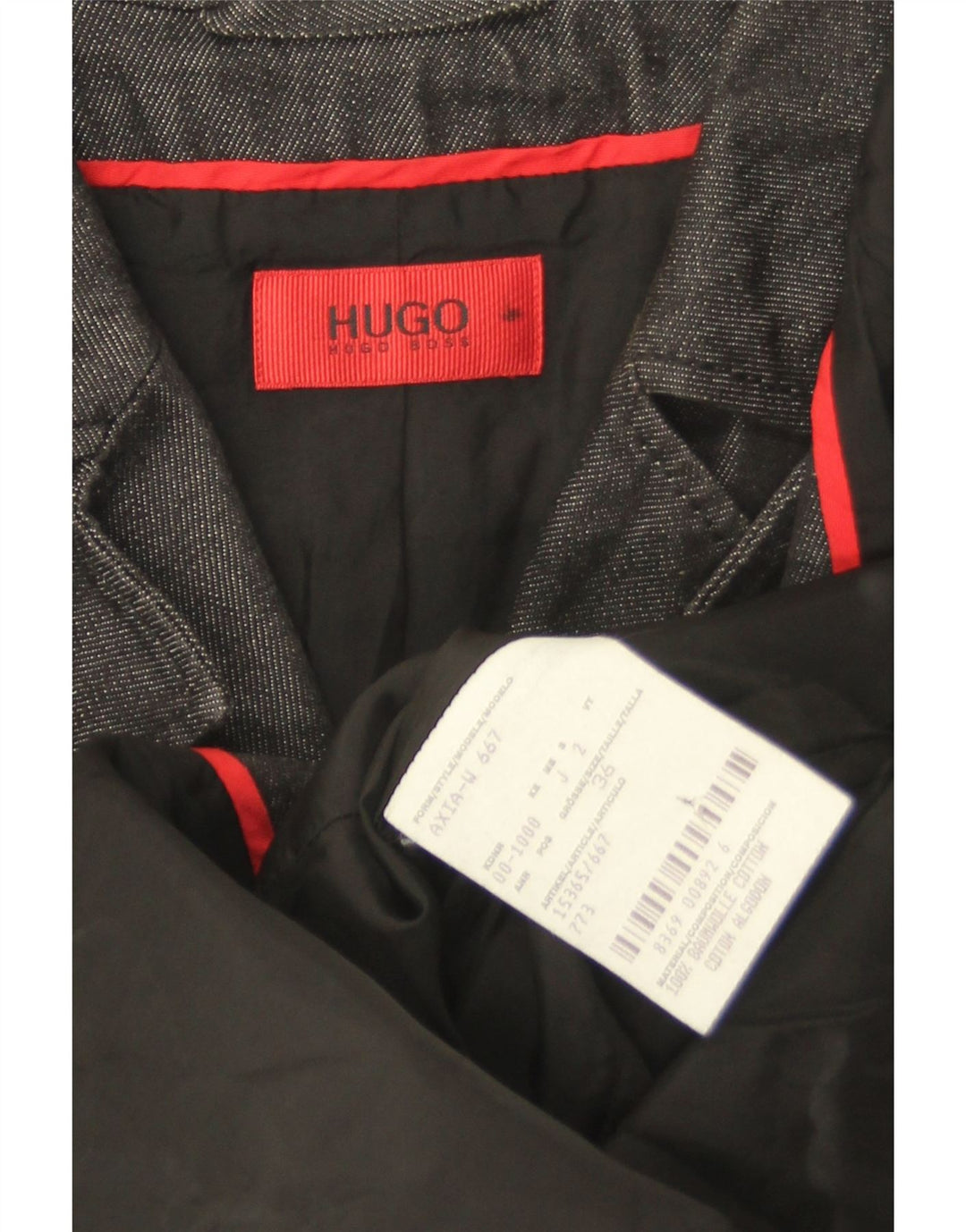 Palton militar pentru femei Hugo Boss EU 36 Bumbac gri mic