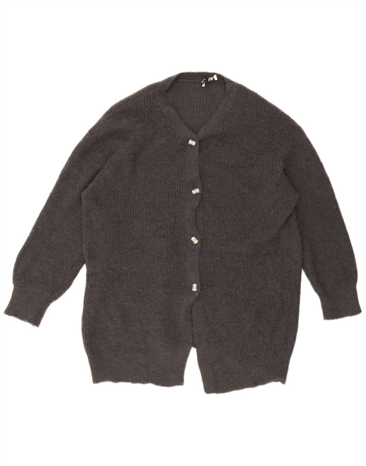 Pulover cardigan supradimensionat pentru femei Zara UK 16, mare, gri, poliester