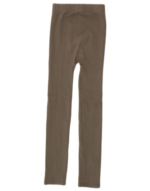 Zara Womens Leggings UK 4 XS Khaki