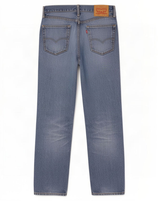 Blugi drepti pentru bărbați Levi's 505 W35 L30 Bumbac albastru