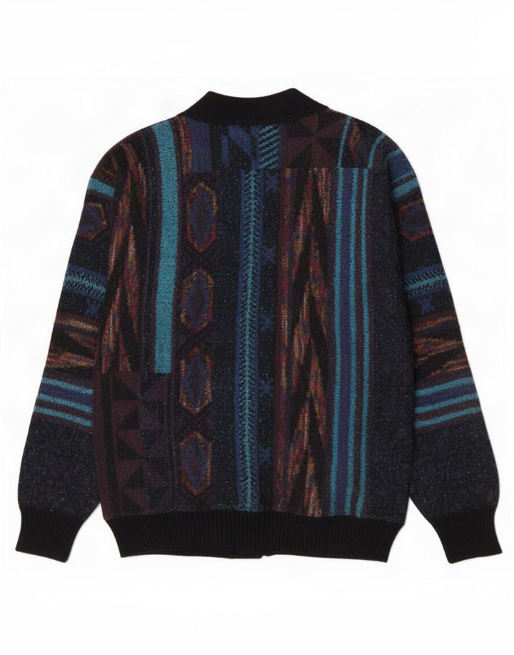 Pulover Cardigan Bărbați Luciano Chiari IT 48 Mediu Multicolor Geometric