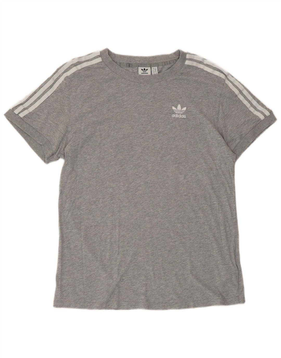 Tricou supradimensionat pentru femei ADIDAS UK 10 mic bumbac gri