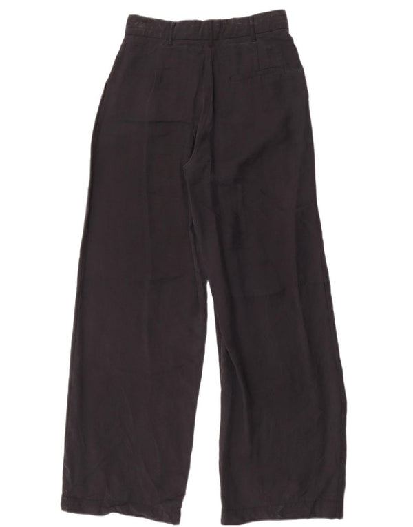 Pantaloni chino pentru femei cu picioare largi Zara XS W24 L32 Negri