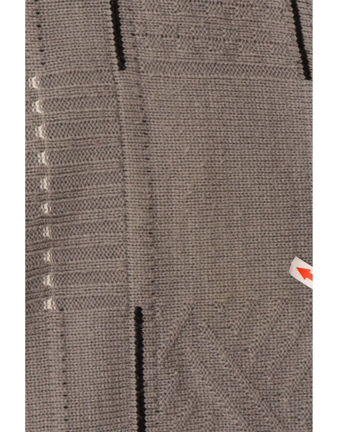 Jacques Lorant Pulover cu decolteu în V pentru bărbați UK 42/44 mare, gri cu dungi