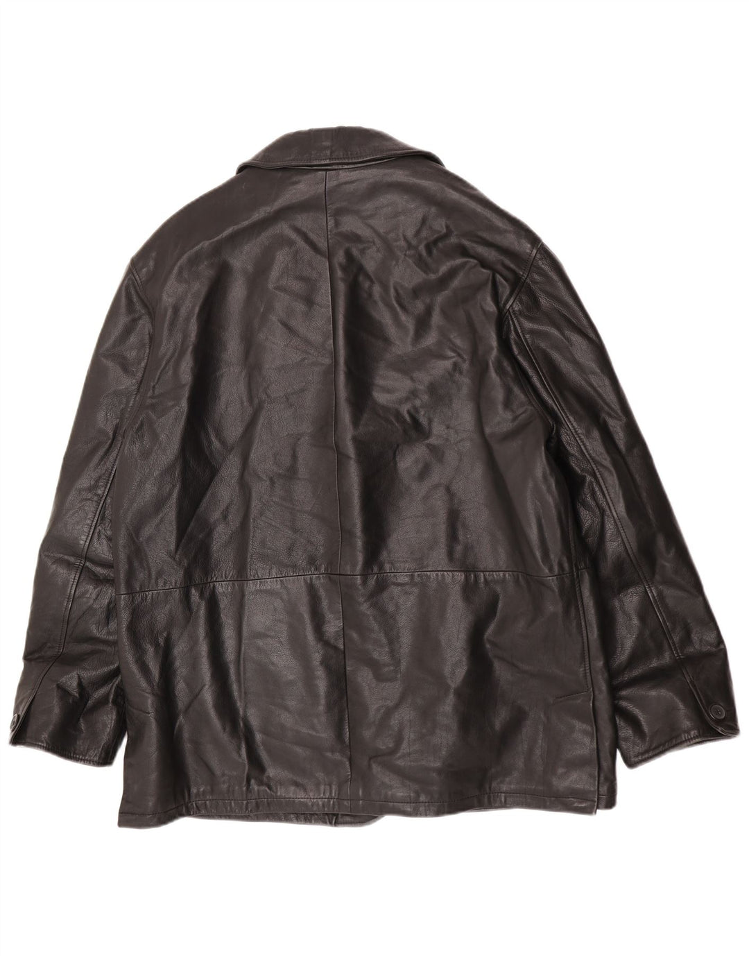 Geacă din piele vintage pentru bărbați IT 52 XL din piele neagră