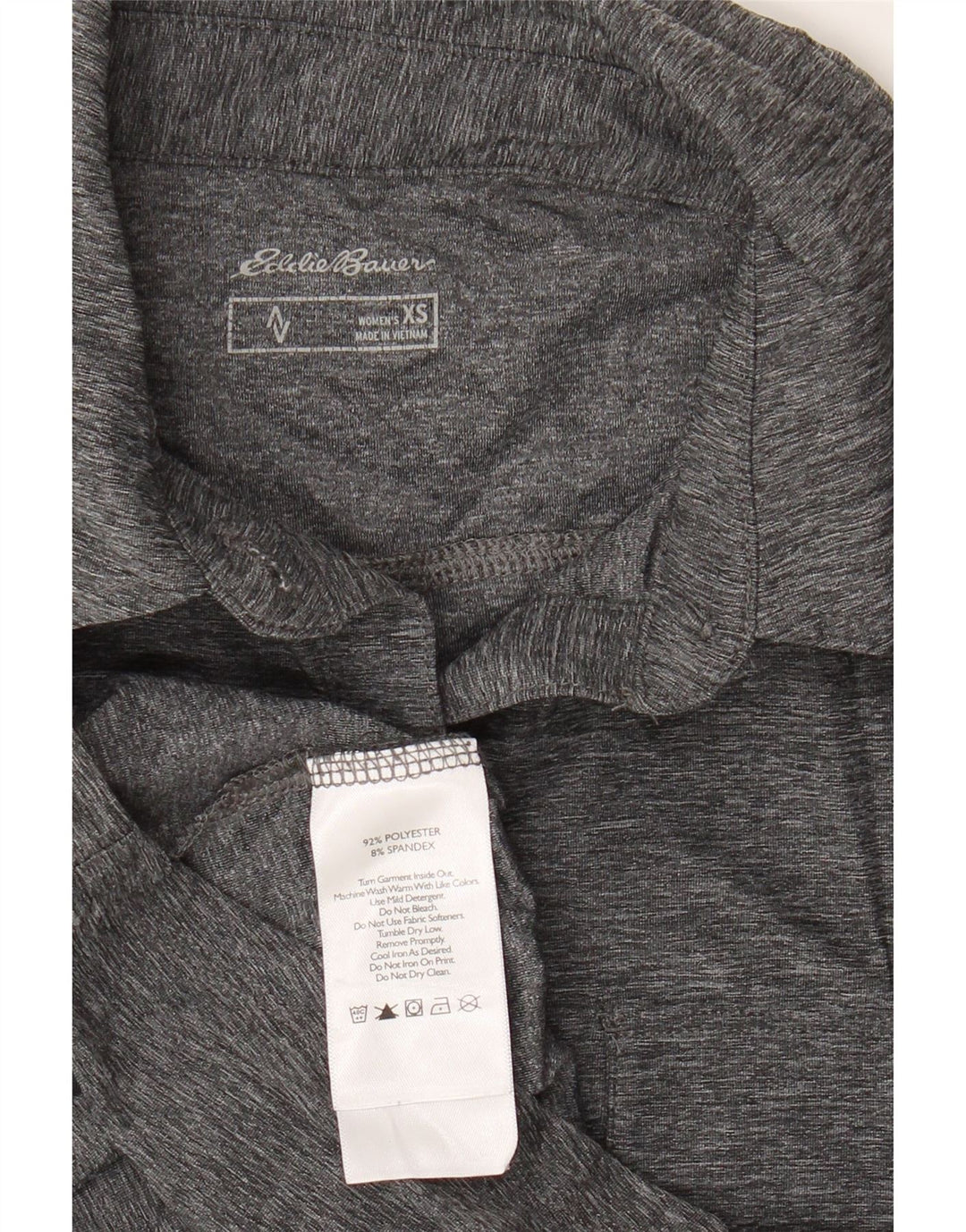 Cămașă EDDIE BAUER pentru femei UK 6 XS Poliester cu pături gri