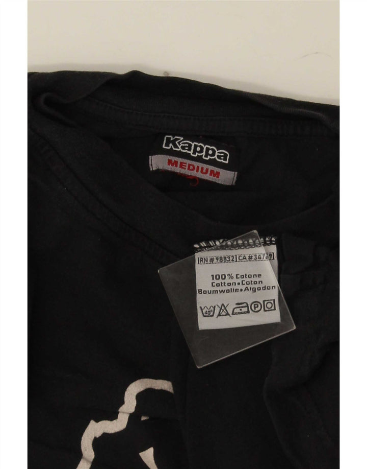 Tricou grafic pentru bărbați Kappa Top Medium Black Bumbac