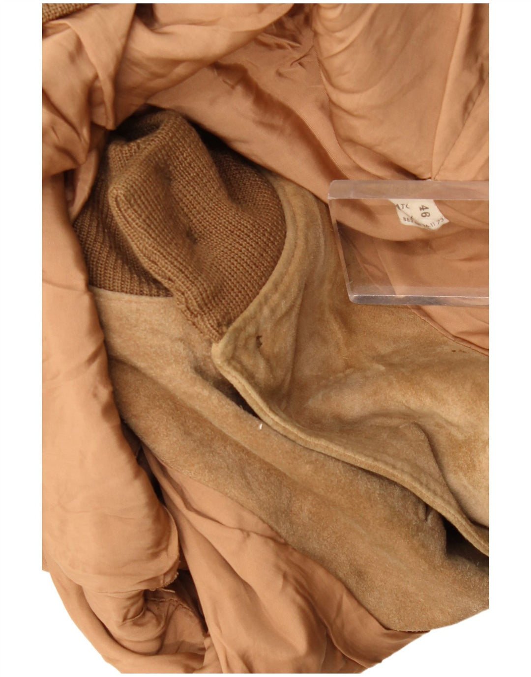 Bomber Vintage pentru bărbați din piele intoarsa IT 46 Small Beige