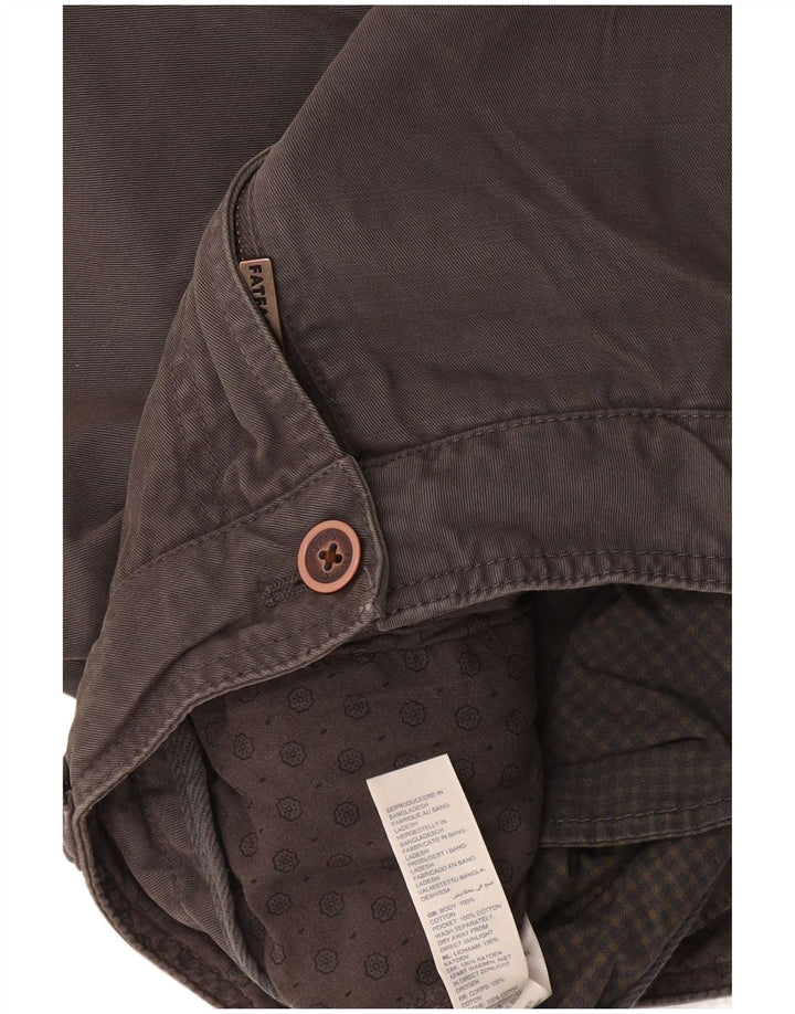 Pantaloni scurți chino pentru bărbați Fat Face W30, bumbac gri mediu