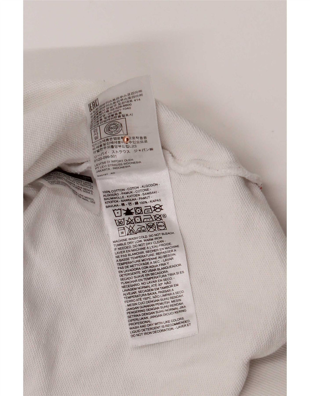 Pulover cu capota cu grafic Levi's pentru bărbați, bumbac alb mic
