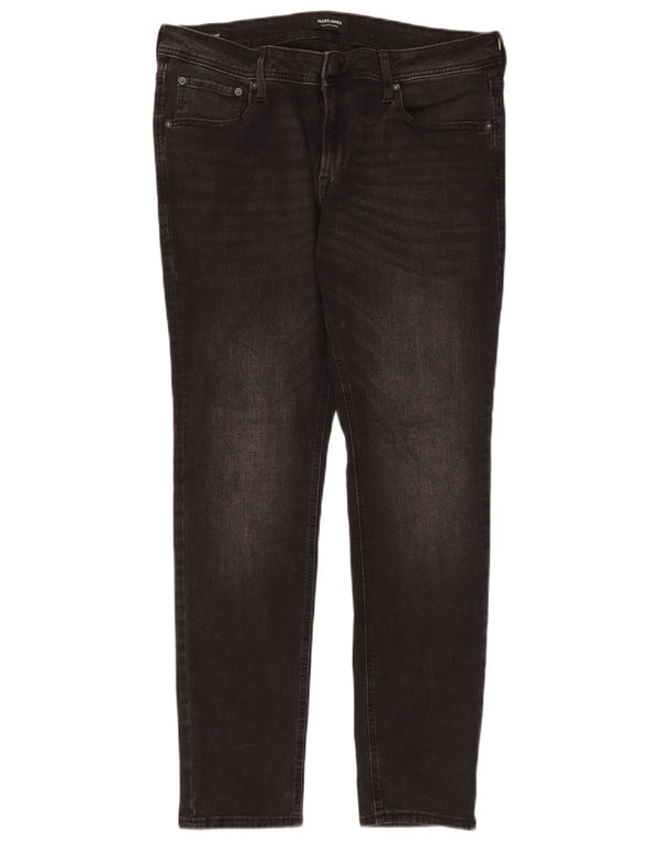 Blugi pentru bărbați Jack & Jones Liam skinny W36 L32 bumbac negru