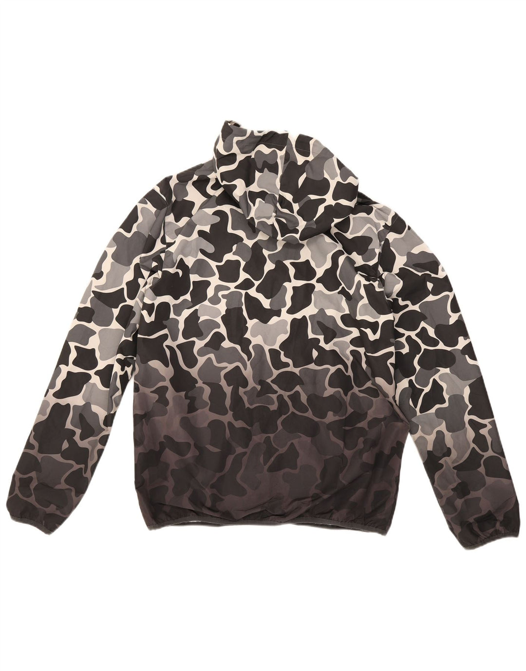 Jachetă de ploaie cu glugă pentru bărbați Adidas UK 38 Medium Gri Camuflage Poliester