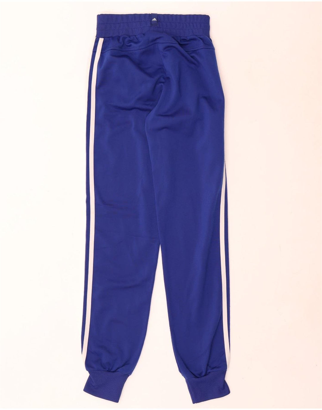 Pantaloni de trening Adidas pentru femei Joggeri UK 8 Poliester bleumarin mic