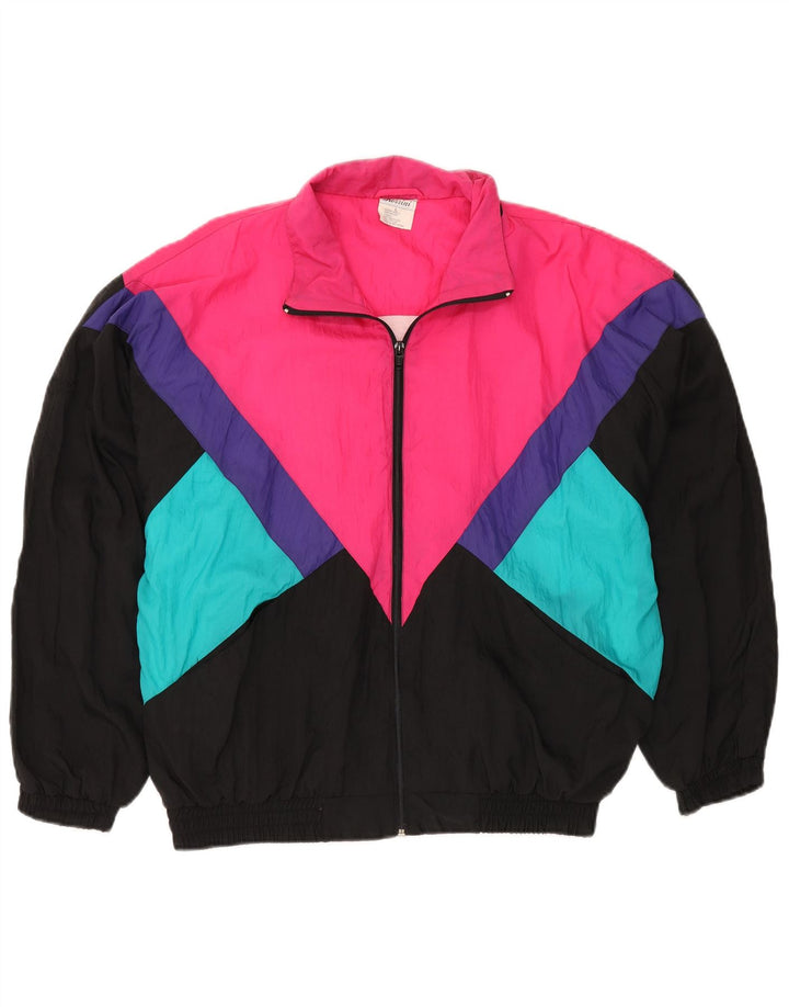 Jachetă de trening pentru femei VINTAGE UK 16, mare, negru, din nailon