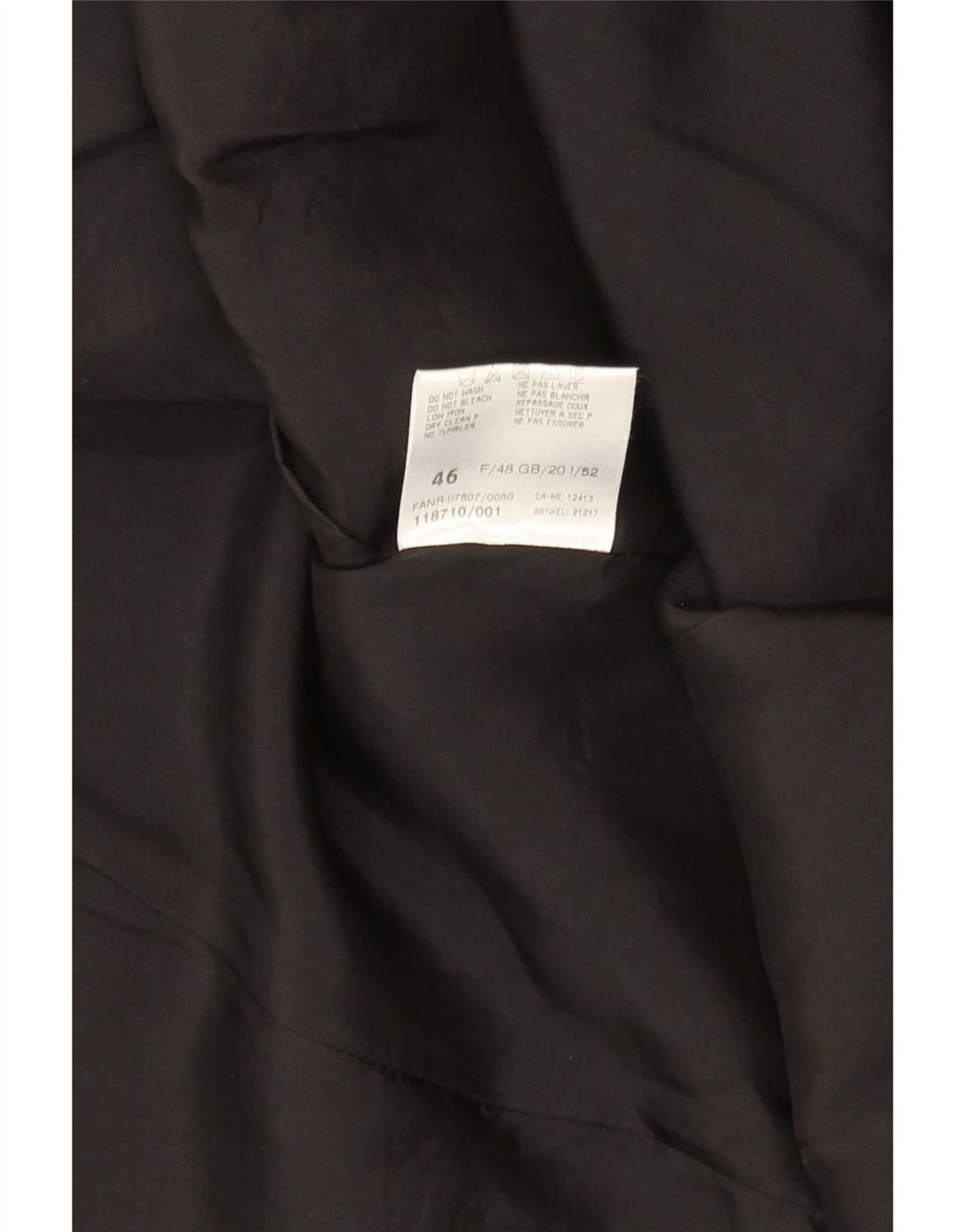 Jachetă vintage pentru femei cu model abstract, camuflaj negru UK 20 2XL