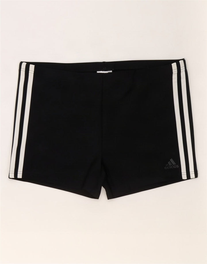 Pantaloni scurți de înot Adidas pentru bărbați, poliester mediu negru