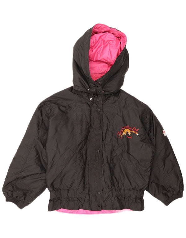 BRUNIK Jachetă de vânt cu glugă supradimensionată pentru femei IT 42 Medium Black