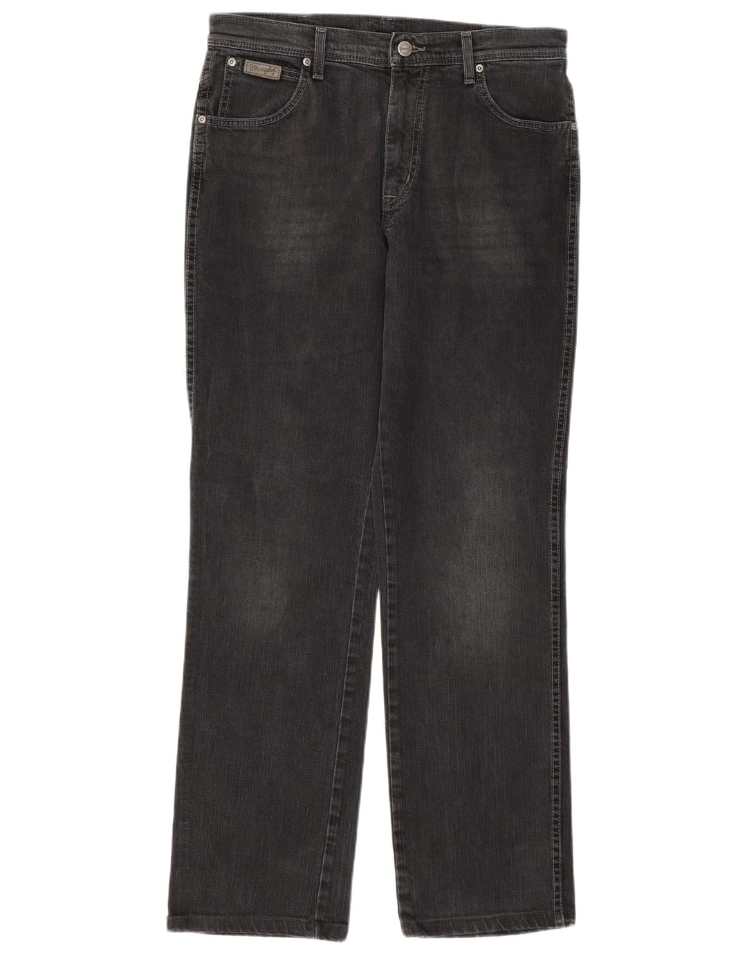 Blugi drepte stretch pentru bărbați Wrangler Texas W34 L31 bumbac gri