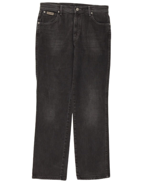 Blugi drepte stretch pentru bărbați Wrangler Texas W34 L31 bumbac gri