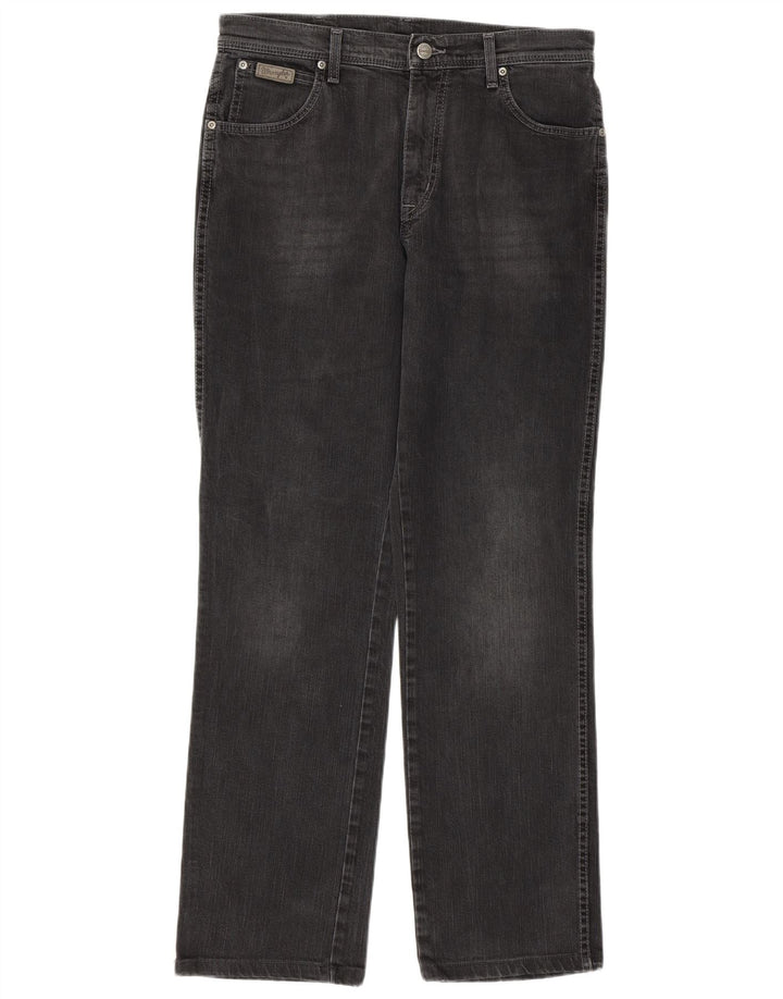 Blugi drepte stretch pentru bărbați Wrangler Texas W34 L31 bumbac gri