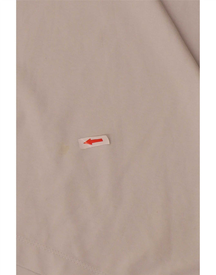 Top de trening pentru bărbați Dri Fit, cu fermoar și gât, poliester, gri mediu