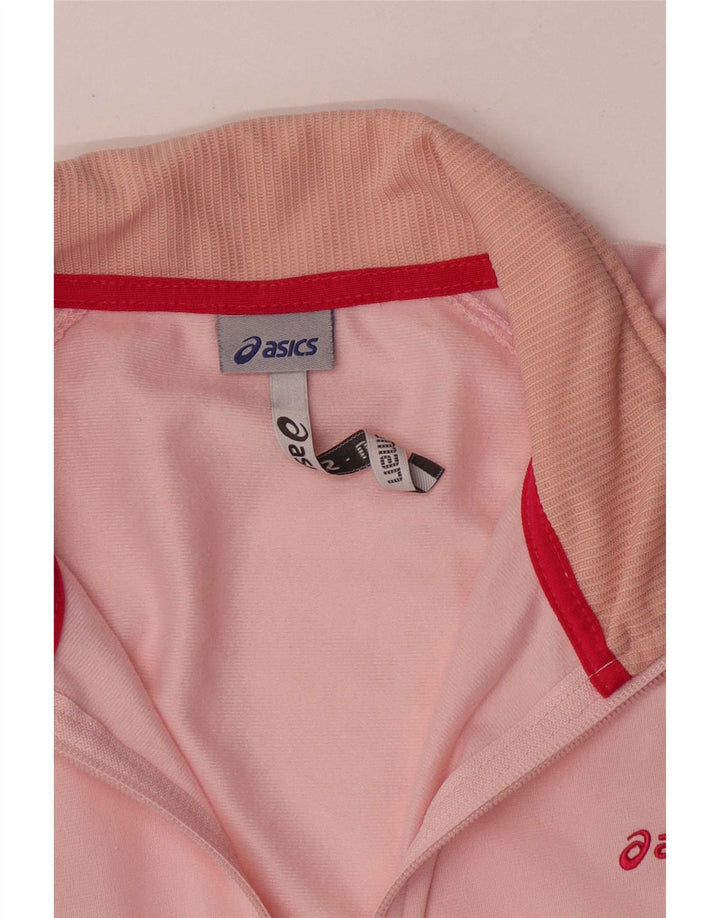 Jachetă de trening pentru femei Asics UK 16, mare, roz, poliester color bloc