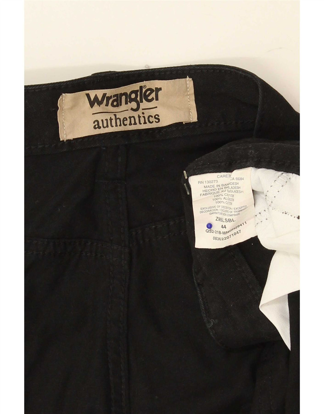 Pantaloni scurți cargo Wrangler pentru bărbați W44 2XL, bumbac negru