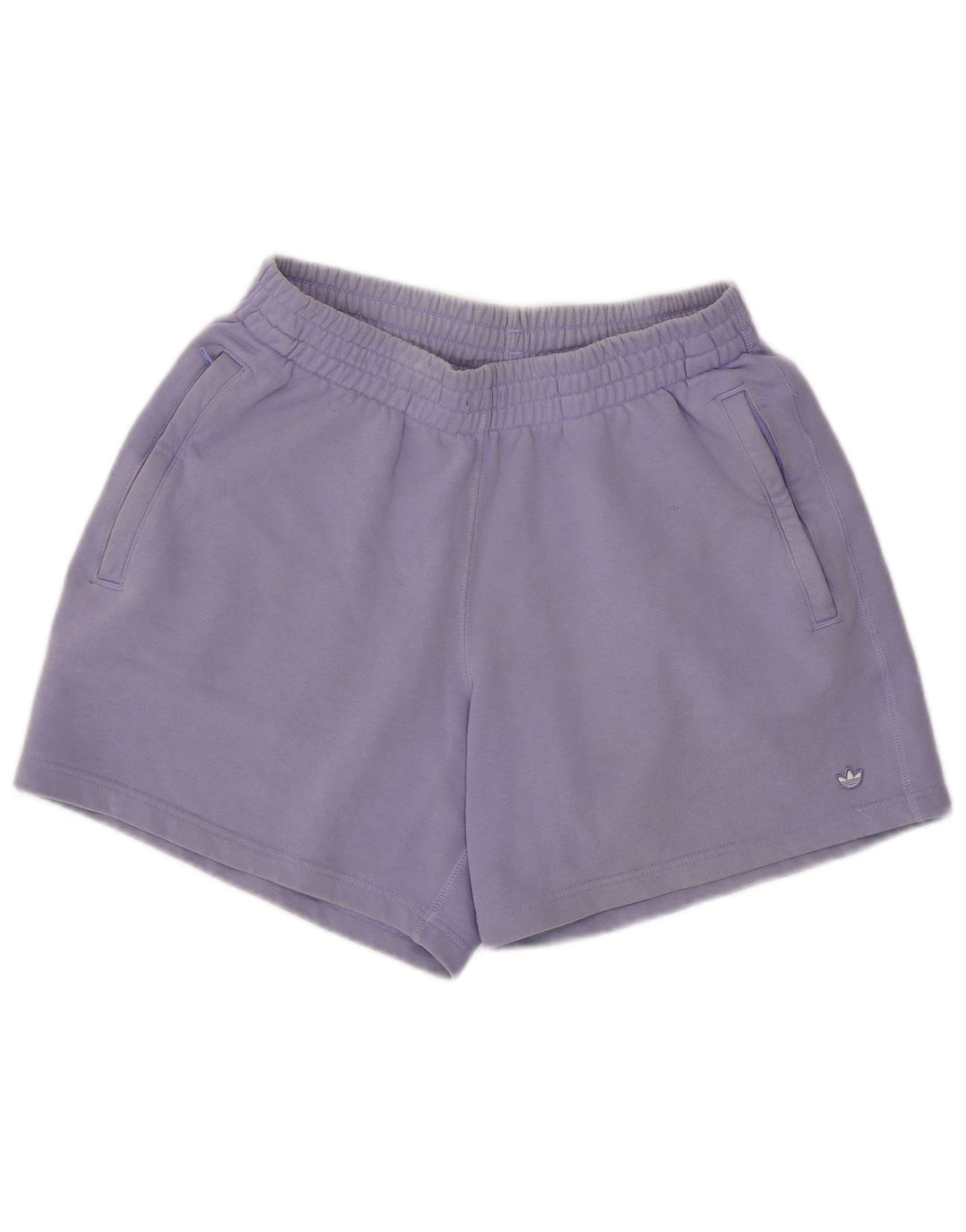 Pantaloni scurți sport ADIDAS pentru femei UK 10, bumbac violet mic