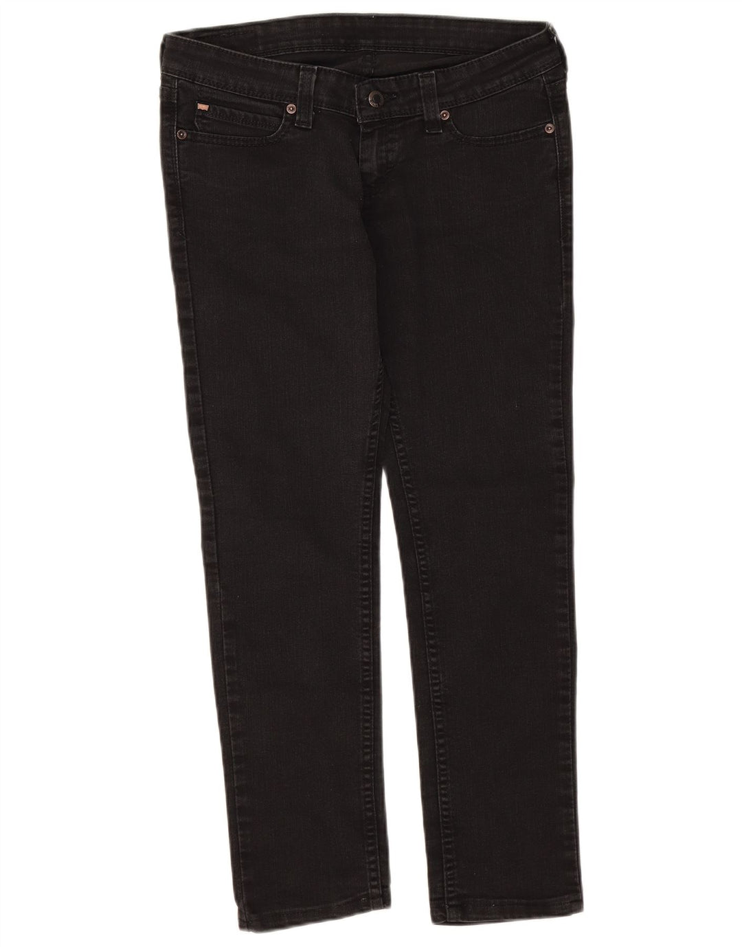 Blugi slim pentru femei Levi's cu talie joasă W29 L32 bumbac negru