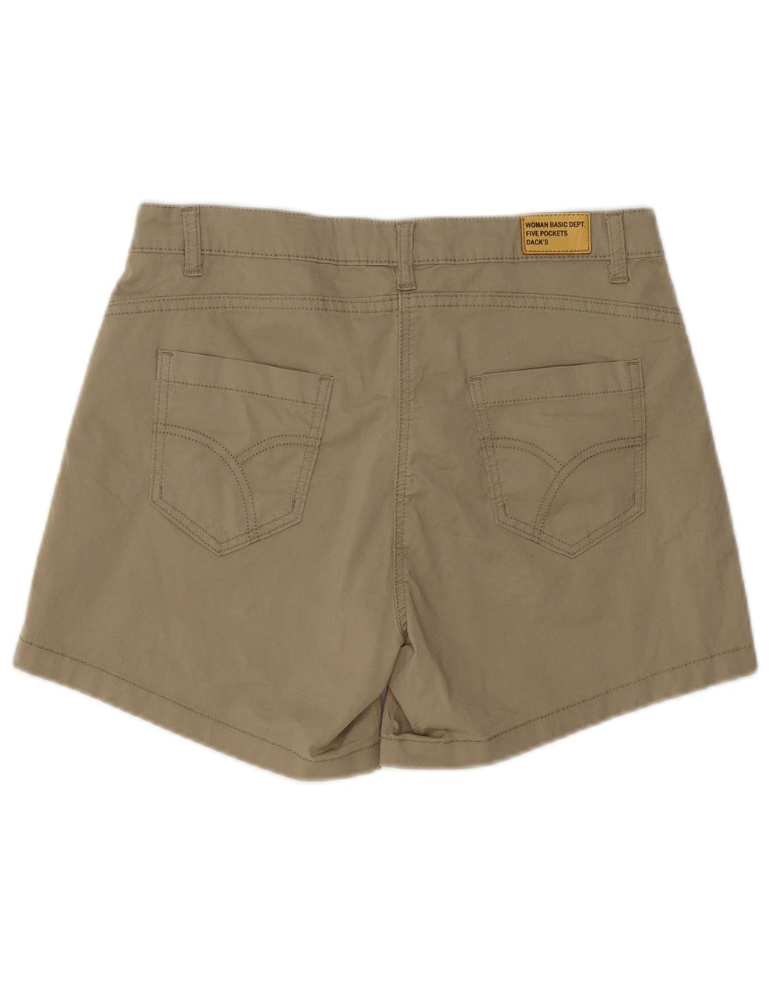 Pantaloni scurți casual Dack's pentru femei IT 44 Medium W32 Kaki Bumbac