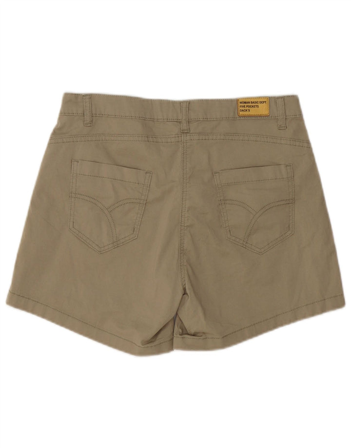 Pantaloni scurți casual Dack's pentru femei IT 44 Medium W32 Kaki Bumbac