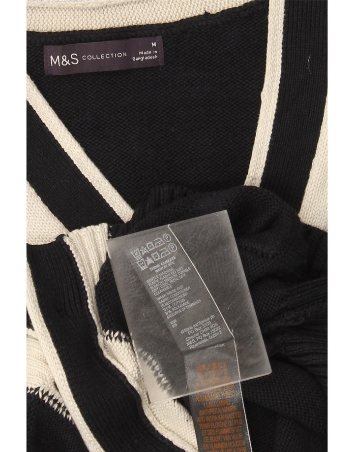 Pulover cardigan pentru femei Marks & Spencer UK 14 Medium Bleumarin Colorblock