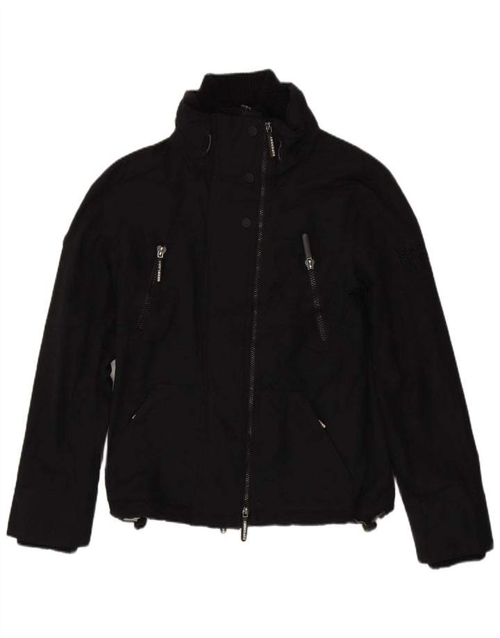 Superdry Windattacker Windattacker Oversized Windbreaker Jacket UK 10 Small Black